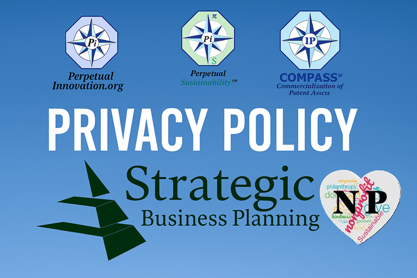 Privacy Policy for Strategic Business Planning Company with SBPlan.com and PerpetualInnovation.org logos